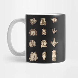 Heritage Livestock Tracks on Rose Mug